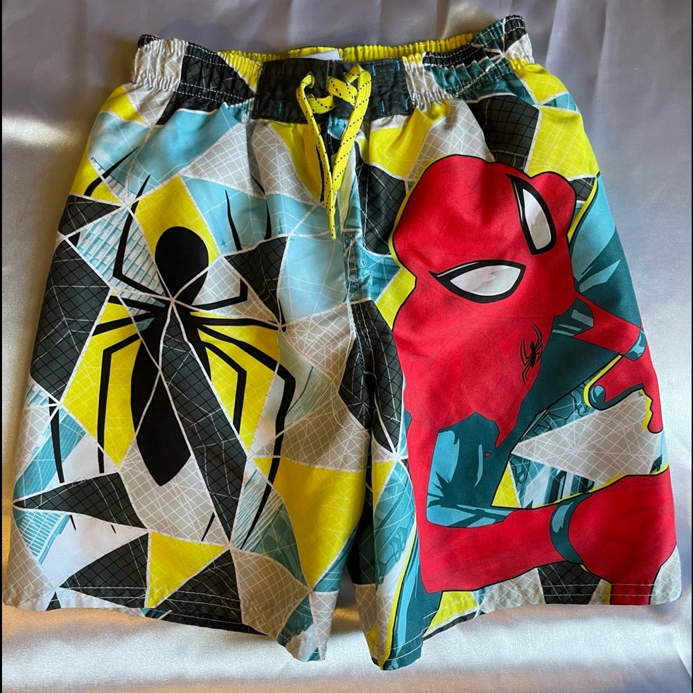 Marvel Spiderman Swim Trunks Small